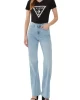 Guess Ss Vn Python Trıangle Tee Kadın Siyah T-Shirt W5RI21J1314-JBLK