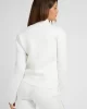 Guess New Allıe Scuba Zıp Sweatshırt Kadın Krem Eşofman Üstü V2YQ17K7UW2-G6K5
