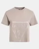 Guess Adele Crop T-Shırt Kadın Kahverengi T-Shirt V2YI06K8HM0-G4Q9