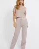 Guess Adele Crop T-Shırt Kadın Kahverengi T-Shirt V2YI06K8HM0-G4Q9