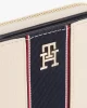 Tommy Hilfiger Kadın TH Monogram Fermuarlı Bej Cüzdan