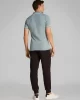 Calvin Klein Erkek Şeritli Logolu Mavi Polo Yaka T-shirt