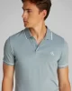 Calvin Klein Erkek Şeritli Logolu Mavi Polo Yaka T-shirt