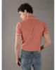 Calvin Klein Erkek Şeritli Logolu Turuncu Polo Yaka T-shirt