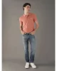 Calvin Klein Erkek Şeritli Logolu Turuncu Polo Yaka T-shirt