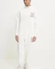 Tommy  Jeans  Erkek Beyaz Fermuarlı Sweatshirt