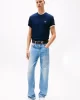 Tommy Jeans Erkek Lacivert Logolu T-Shirt