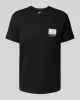 Tommy Hilfiger Erkek  Siyah Logolu T-Shirt