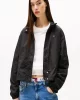 Tommy Hilfiger Logo Yaka Su İtici Siyah Ceket