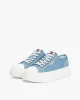 Tommy Hilfiger Kadın Mavi Platform Tabanlı Kanvas Sneaker
