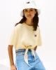 Tommy Hilfiger Kadın  Beyaz Miras Yıpranmış Kot Kova Şapka
