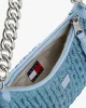 Tommy Hilfiger Kadın Mavi Iconic Denim Omuz Çantası