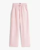 Tommy Jeans Kadın Pembe Saf Keten Pantolon