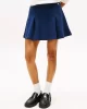 Tommy Hilfiger Kadın Fit And Flare Mini Lacivert  Etek