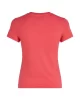Tommy Jeans Kadın Logolu Kırmızı Slim Fit T-Shirt
