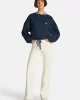 Tommy Jeans Kadın Lacivert Bağcık Detaylı Logolu Sweatshirt