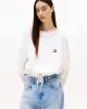 Tommy Jeans Kadın Beyaz Fit Sweatshirt