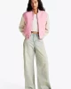 Tommy Hilfiger Kadın Pembe Bomber Ceket