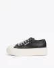 Tommy Hilfiger Kadın Deri Kontrast Dikişli Platform Sneaker