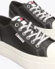 Tommy Hilfiger Kadın Deri Kontrast Dikişli Platform Sneaker