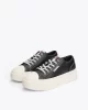 Tommy Hilfiger Kadın Deri Kontrast Dikişli Platform Sneaker