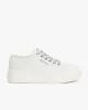 Tommy Hilfiger Deri Kontrast Dikişli Platform Spor Sneaker