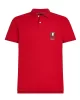 Tommy Hilfiger Erkek   Dikey Bayrak Polo   Kırmızı T-Shirt