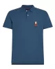 Tommy Hilfiger Erkek Dikey Bayrak Polo Yaka  Mavi T-Shirt