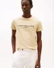 Tommy Hilfiger Erkek Bej Logolu T-Shirt