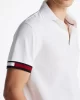 Tommy Hilfiger Erkek Beyaz Kol Detaylı Polo Yaka T-Shirt