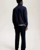 Tommy Hilfiger Erkek Lacivert Logolu Kazak
