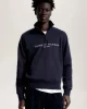 Tommy Hilfiger Erkek Lacivert Logolu Kazak