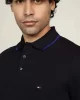 Tommy Hilfiger Erkek Lacivert Polo Yaka Logolu T-Shirt