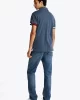 Tommy Hilfiger Erkek Mavi Slim Fit Polo Yaka T-Shirt