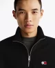 Tommy  Jeans  Erkek Siyah Tjm Rlx  Fermuarlı   Sweatshirt