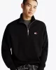 Tommy  Jeans  Erkek Siyah Tjm Rlx  Fermuarlı   Sweatshirt