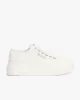 Tommy Hilfiger Kadın Bej Platform Tabanlı Kanvas Sneaker