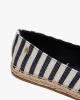 Tommy Hilfiger Kadın Mavi Çizgili Babet