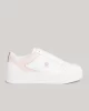 Tommy Hilfiger TH PLATFORM COURT SNEAKER Kadın Beyaz Sneaker FW0FW079100LB