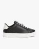 Tommy Hilfiger  Kadın Siyah Deri Court Sneaker