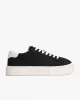 Tommy Hilfiger Kadın Siyah Kanvas Platform Sneaker