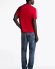 Tommy Hilfiger Logolu Erkek Kırmızı T-Shirt