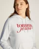 Tommy Hilfiger Kadın Logolu Örme Kapüşonlu Sweatshirt