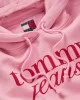 Tommy Jeans Kadın  Örme Logolu Pembe Sweatshirt