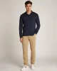 Tommy Hilfiger Erkek  Mavi Regular Fit Çizgili Kazak