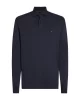 Tommy Hilfiger Erkek  Mavi Regular Fit Çizgili Kazak