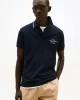 Tommy Hilfiger Nakışlı Logo Polo Yaka Lacivert T-shirt