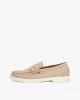Tommy Hilfiger  Erkek  Bej Deri Logolu  Loafer