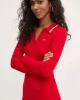 Tommy Hilfiger Kadın Kırmızı Midi Polo Elbise
