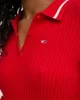Tommy Hilfiger Kadın Kırmızı Midi Polo Elbise